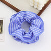 Hair Tie Flannel Handmade Large Intestine Shape Striped Polka Dot High Elasticity