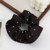 Hair Tie Flannel Handmade Large Intestine Shape Striped Polka Dot High Elasticity
