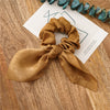 Hair Tie Headband Headdress Cloth Simple Solid Color Knotted Rabbit Ears Tassels Seiko