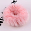 Hair Tie Headwear Imitation Rabbit Hair Solid Color Plush Fur Ball Handmade
