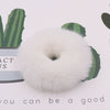 Hair Tie Headwear Imitation Rabbit Hair Solid Color Plush Fur Ball Handmade
