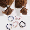 Hair Tie Pearl Hairband Elastic Band Mixed Material Handmade Simple Hair Accessory For Women