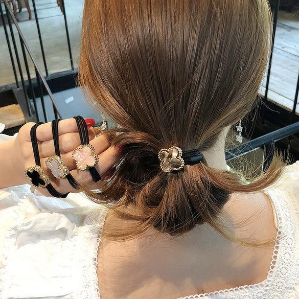Hair Tie Plastic Resin Handmade High Elasticity Hair Accessory For Women
