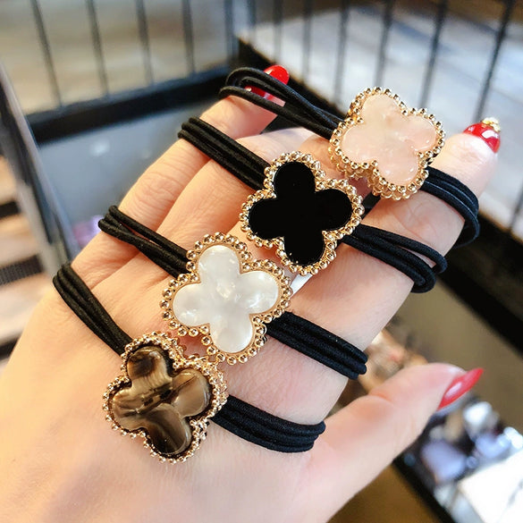 Hair Tie Plastic Resin Handmade High Elasticity Hair Accessory For Women