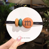Hair Tie Ponytail Holder Hair Accessory For Women Handmade Plastic Resin High Elasticity