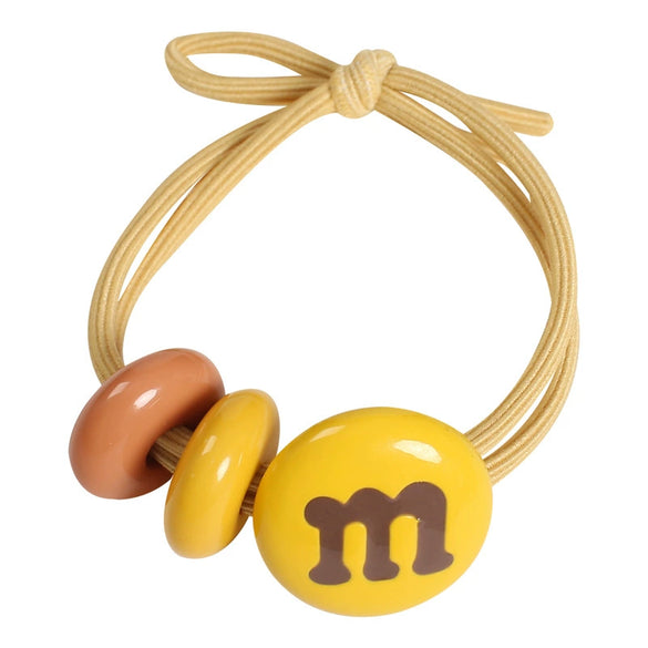 Hair Tie Ponytail Holder Hair Accessory For Women Handmade Plastic Resin High Elasticity