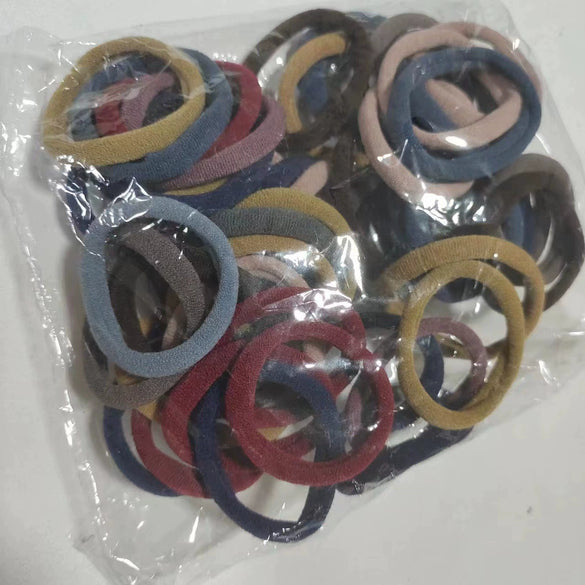 Hair Tie Rubber Band Fabric Geometric Simple Dopamine Style For Men
