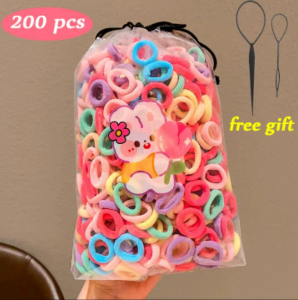 Hair Ties Fabric Knitting High Elasticity Little Fresh Style