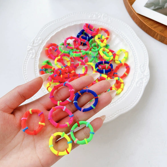 Hair Ties Fabric Knitting High Elasticity Little Fresh Style