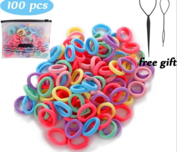 Hair Ties Fabric Knitting High Elasticity Little Fresh Style