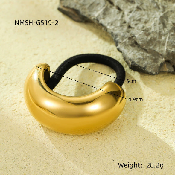 Hair Ties Geometric Stainless Steel Electroplated High Elastic Headband