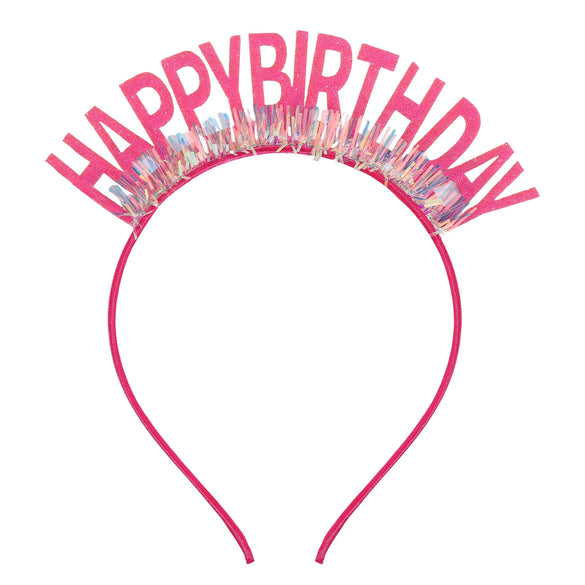 Hairband Gold Powder Cut Unisex Birthday Letters Numbers Text Hair Accessories
