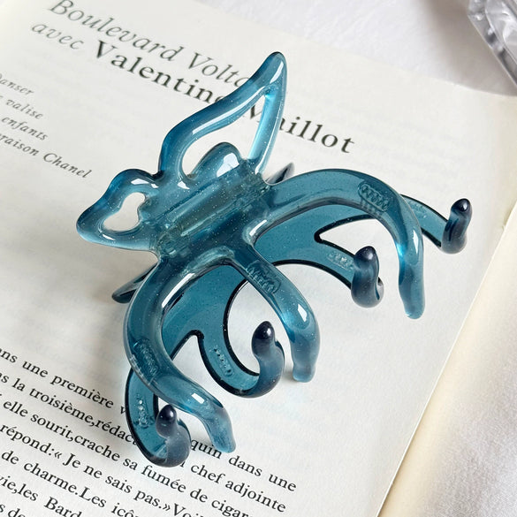 Hairpin Acetate Butterfly Print Highend For Women