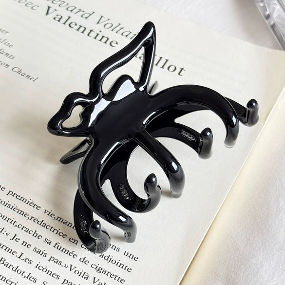 Hairpin Acetate Butterfly Print Highend For Women