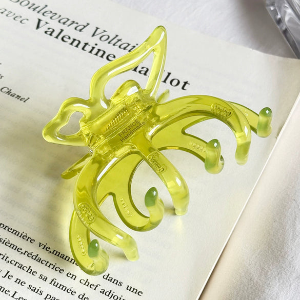 Hairpin Acetate Butterfly Print Highend For Women