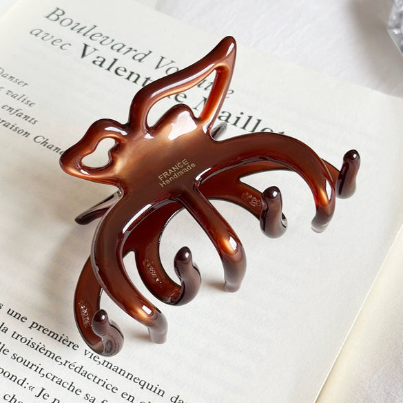 Hairpin Acetate Butterfly Print Highend For Women