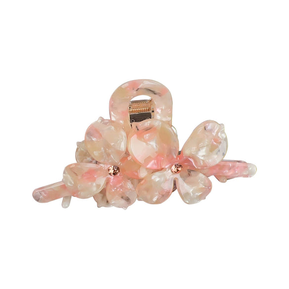 Hairpin Acetic Acid Material Diamond Decoration Sweet Style Flower Design For Women