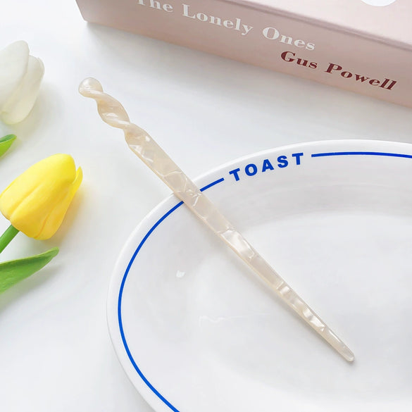 Hairpin Acetic Acid Plate Retro Spiral Pattern Hair Accessories