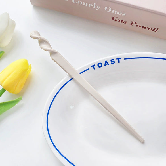 Hairpin Acetic Acid Plate Retro Spiral Pattern Hair Accessories