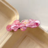 Hairpin Acrylic Color Wave Handmade Spring Clip Retro Style For Women