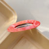 Hairpin Acrylic Color Wave Handmade Spring Clip Retro Style For Women