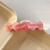Hairpin Acrylic Color Wave Handmade Spring Clip Retro Style For Women