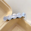 Hairpin Acrylic Color Wave Handmade Spring Clip Retro Style For Women