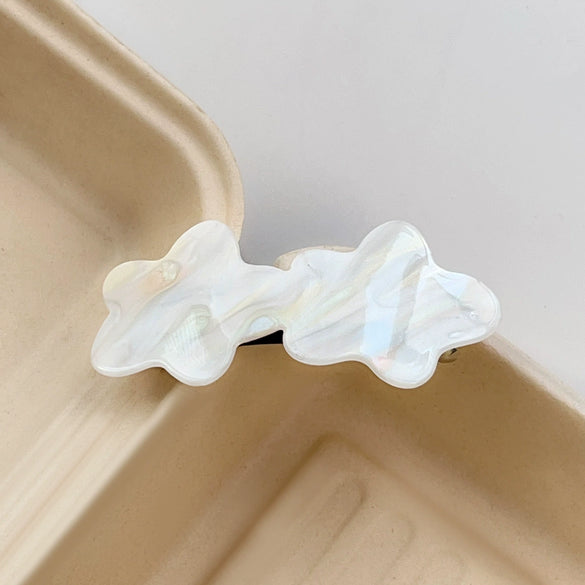 Hairpin Acrylic Color Wave Handmade Spring Clip Retro Style For Women