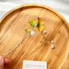 Hairpin Alloy Ginkgo Biloba Handmade Ancient Style