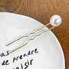 Hairpin Alloy Pearl Ushaped Handmade Retro Women's Hair Accessories