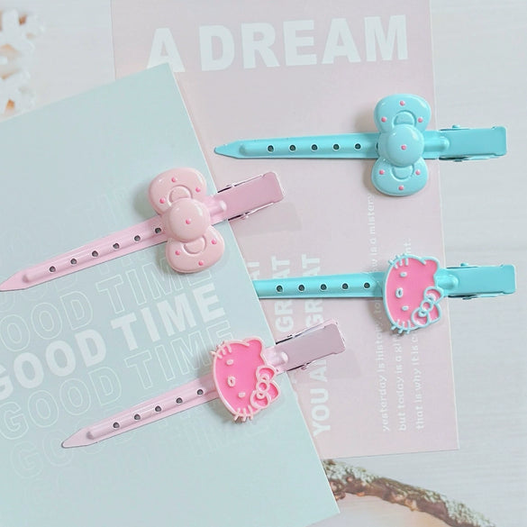 Hairpin Bowknot Style Mixed Materials Handmade Women's Makeup Clip