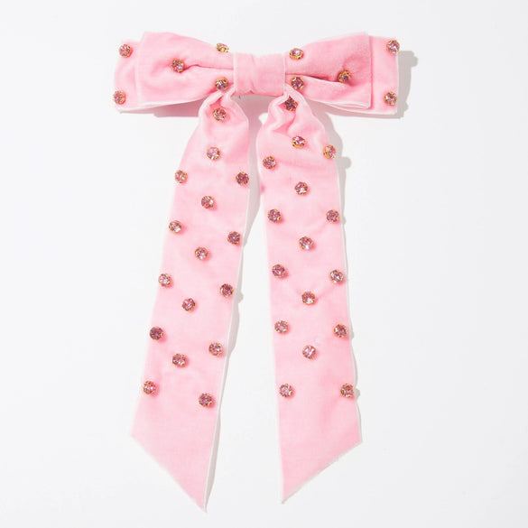 Hairpin Cloth Geometric Diamond Spring Clip Doublelayer Bow Fashionable Ladylike Hair Accessory
