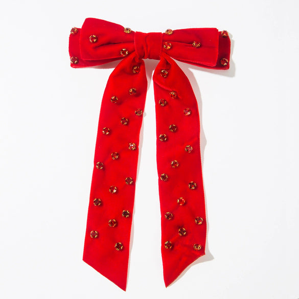 Hairpin Cloth Geometric Diamond Spring Clip Doublelayer Bow Fashionable Ladylike Hair Accessory