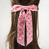 Hairpin Cloth Geometric Diamond Spring Clip Doublelayer Bow Fashionable Ladylike Hair Accessory