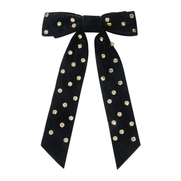 Hairpin Cloth Geometric Diamond Spring Clip Doublelayer Bow Fashionable Ladylike Hair Accessory