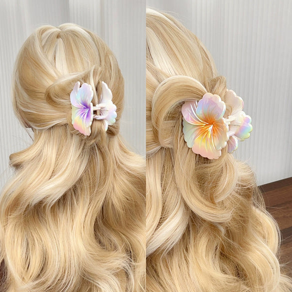 Hairpin Egg Flower Gradient Style Polishing Headwear