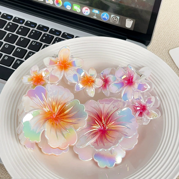 Hairpin Egg Flower Gradient Style Polishing Headwear