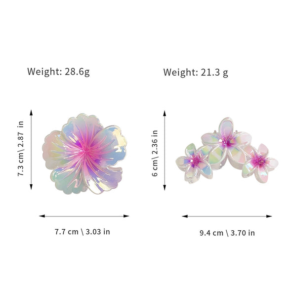 Hairpin Egg Flower Gradient Style Polishing Headwear