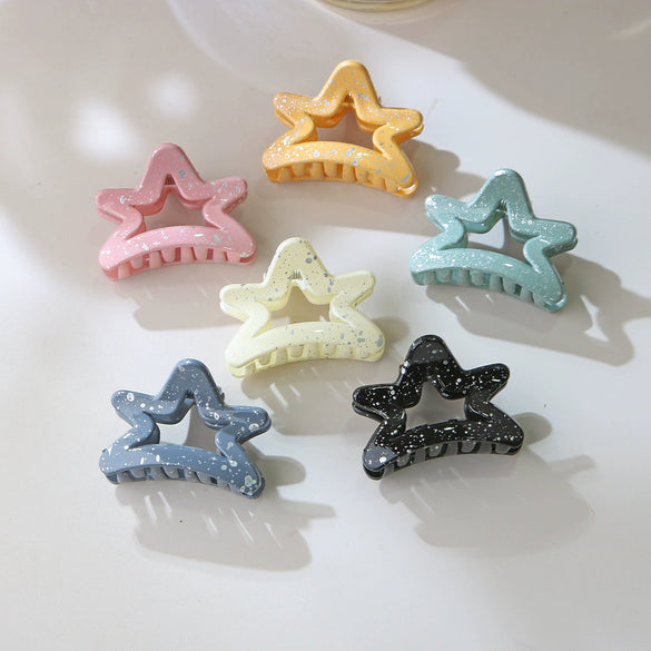Hairpin Hair Accessories Cute Small Grab Clip Half Hair Shark Clip For Women Baking Paint Style