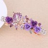 Hairpin Ladies Diecast Rhinestone Electroplated Top Clip Jewelry