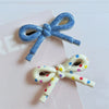 Hairpin Mixed Materials Polka Dot Heart Plaid Handmade