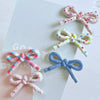 Hairpin Mixed Materials Polka Dot Heart Plaid Handmade