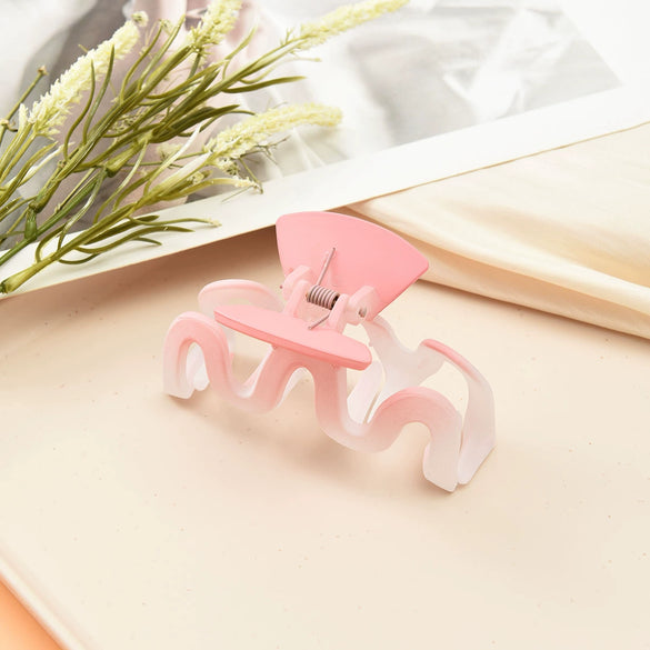Hairpin Plastic Resin Gradient Color Baking Paint Style For Women