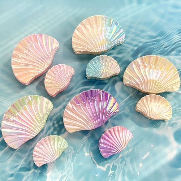 Hairpin Plastic Resin Vacation Style Electroplating Shell Women's Hair Accessories