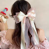 Hairpin Polyester Cotton Little Fresh Style Purely Handmade Bow Spring Clip Women's Accessories