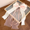Hairpin Polyester Cotton Little Fresh Style Purely Handmade Bow Spring Clip Women's Accessories