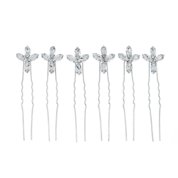 Hairpin Rhinestone Drop Shape Hair Jewelry