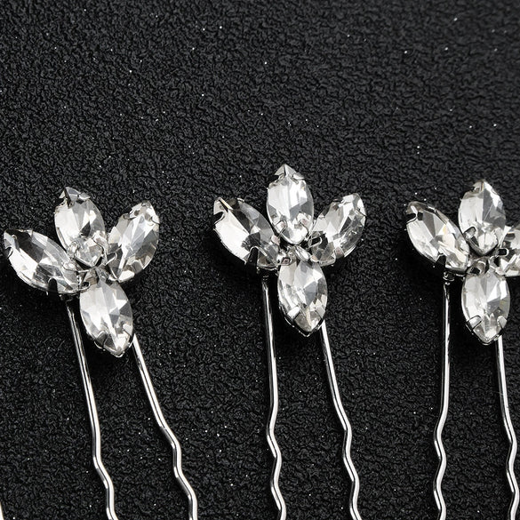 Hairpin Rhinestone Drop Shape Hair Jewelry