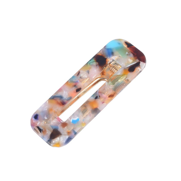 Hairpin Side Clip Acetate Acrylic Handmade Fashion Geometric Women's Hair Accessories