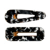 Hairpin Side Clip Set Acetate Plate Acrylic Resin Electroplating Minimalist Geometric Hair Accessories